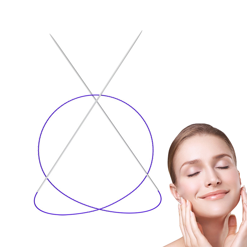 Высококачественная полидиоксаноновая шовная игла с подъемом magic meso pdo plla, двойной резьбовой винт, Корея