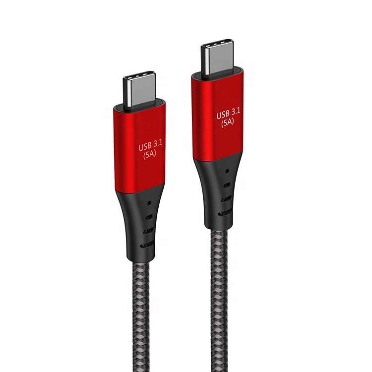 2020 Новый E-MARK IC 20V 5A USB 3,1 кабель с разъемами типа C и USB Type-C PD Быстрый зарядный кабель для передачи данных 10 г/локон, GEN 2 4K 3D