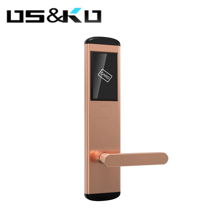 Durable Stainless Steel Smart Rfid Key Card System Time Lock Master Hotel Lock With Management Software System For Hotel Room