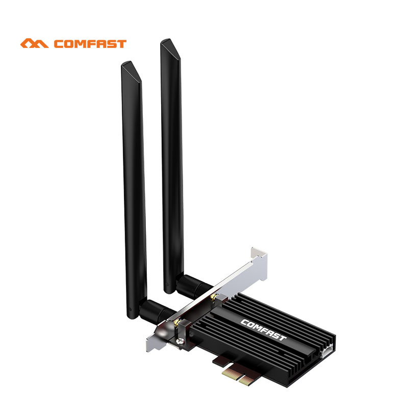 Сетевая карта Comfast AX200 PRO, 3000 Мбит/с, bluetooth 5,0, Wi-Fi, PCI-E