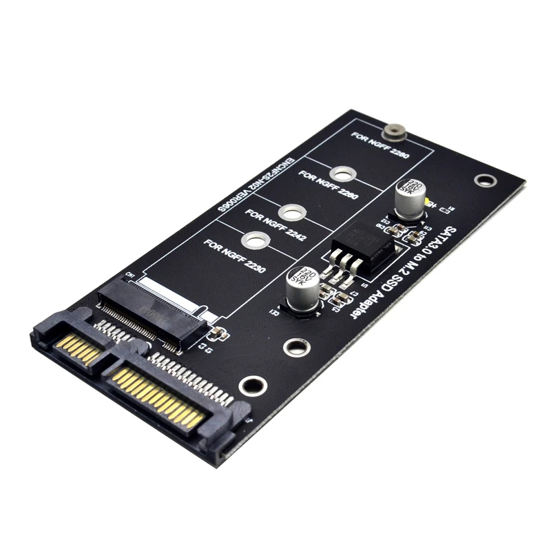 Плата расширения NGFF M.2, адаптер SATA3 Raiser к SATA, адаптер SSD M2 к SATA, карта расширения B, Поддержка ключей 30 42 60 80 мм