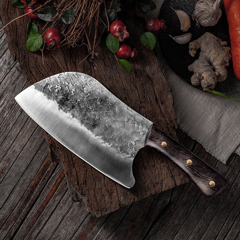 japanese outdoor stainless steel dragon meat bone butchers cleaver kitchen forging chinese boning knife cleaver