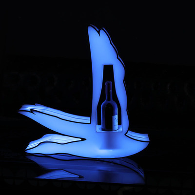 Luminous wine holder LED base bar display rack champagne night KTV special-shaped wine bracket
