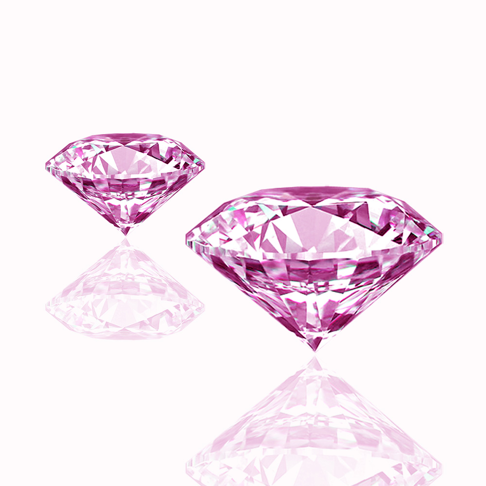 GRA Certificate Round pink green blue moissanite Diamond Price Per Carat Wholesale Moissanites Used for 14K/18K Gold Moissanites