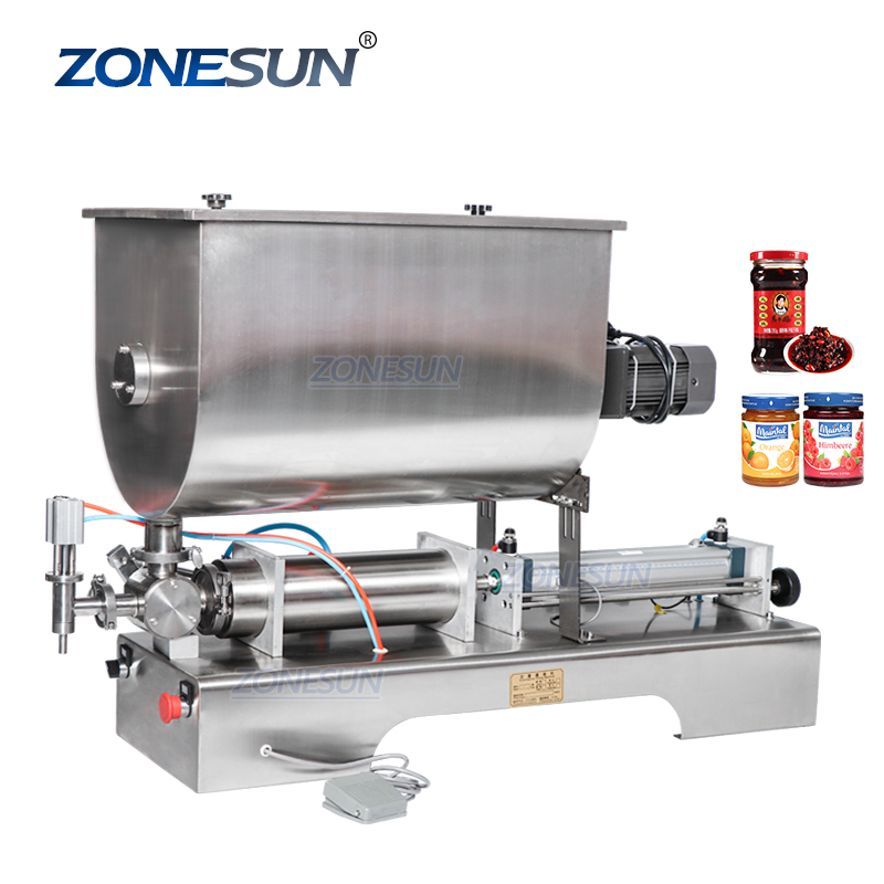 ZONESUN ZS-GTU1 гель косметический дезинфицирующее средство для рук мед паста растительное масло бутылка для крема смешивания машина завалки