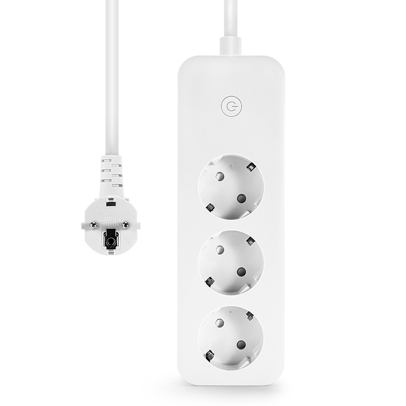 Tuya Wifi Smart Power Strip Extention Cord Socket European Platoon Insert Remote Control