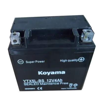 YTX5L-BS 12V 5Ah Motorcycle battery power sport battery Factory price