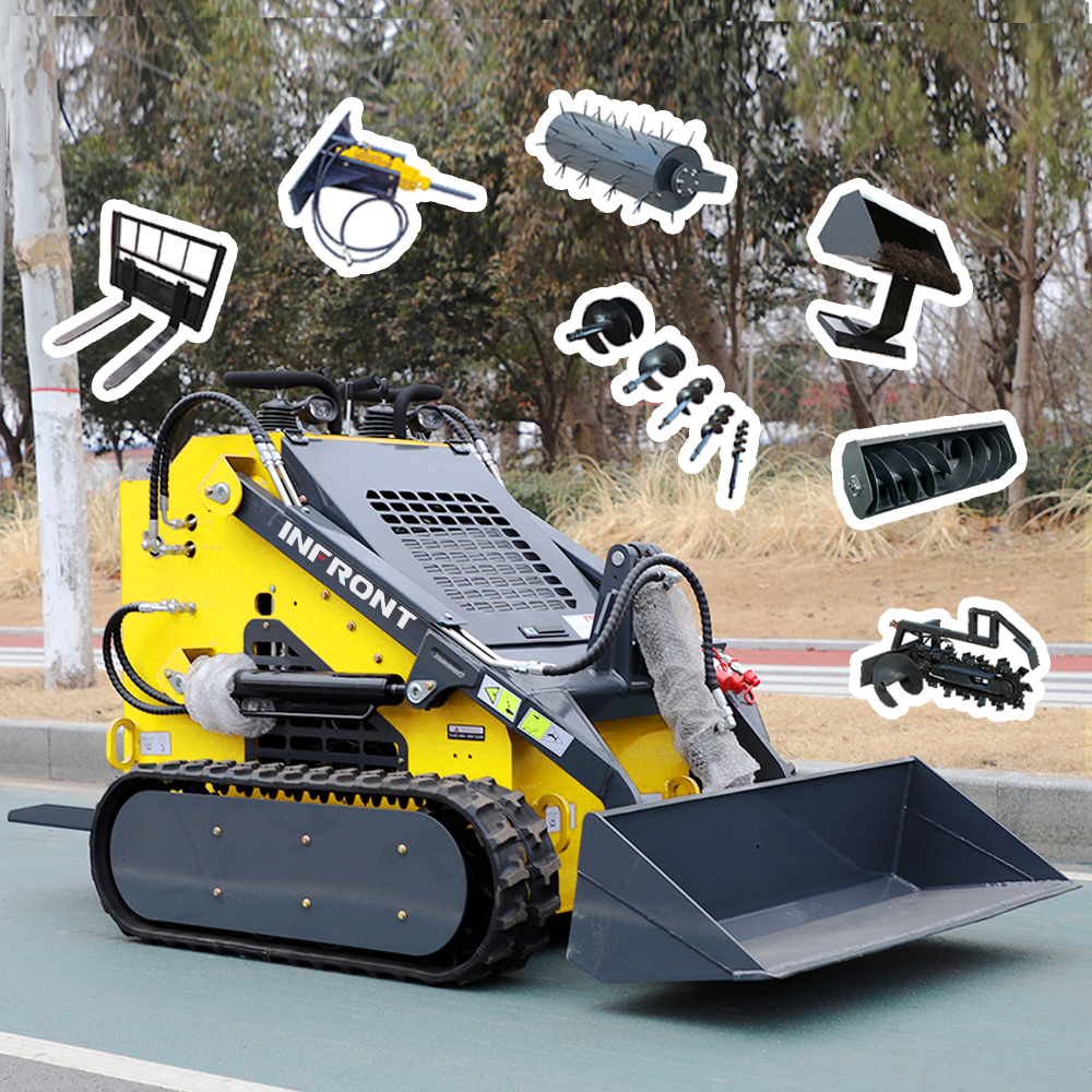 EPA approved china mini steerskid skid steer loaders skidsteer mini track skid steer loader