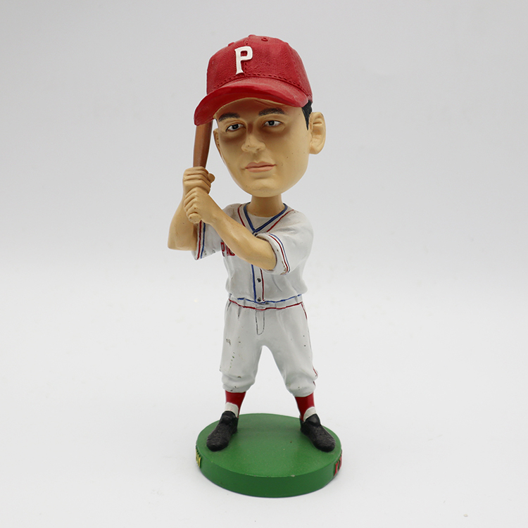 Custom Resin Sculpture Sport Baseball Bobble Head Bobblehead