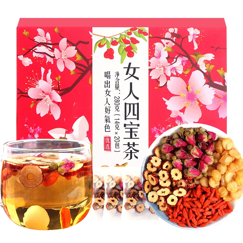 Women's Four Treasures Tea Combination Flower China Tea health tea