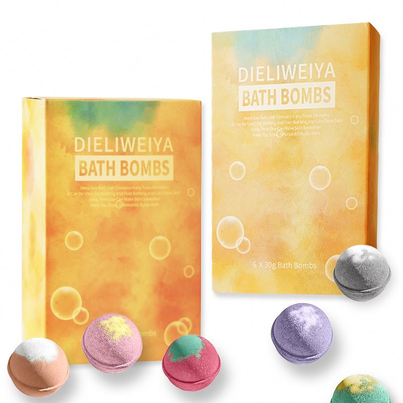 Customized handmade moisturizing bubble skin care organic natural bath bomb set