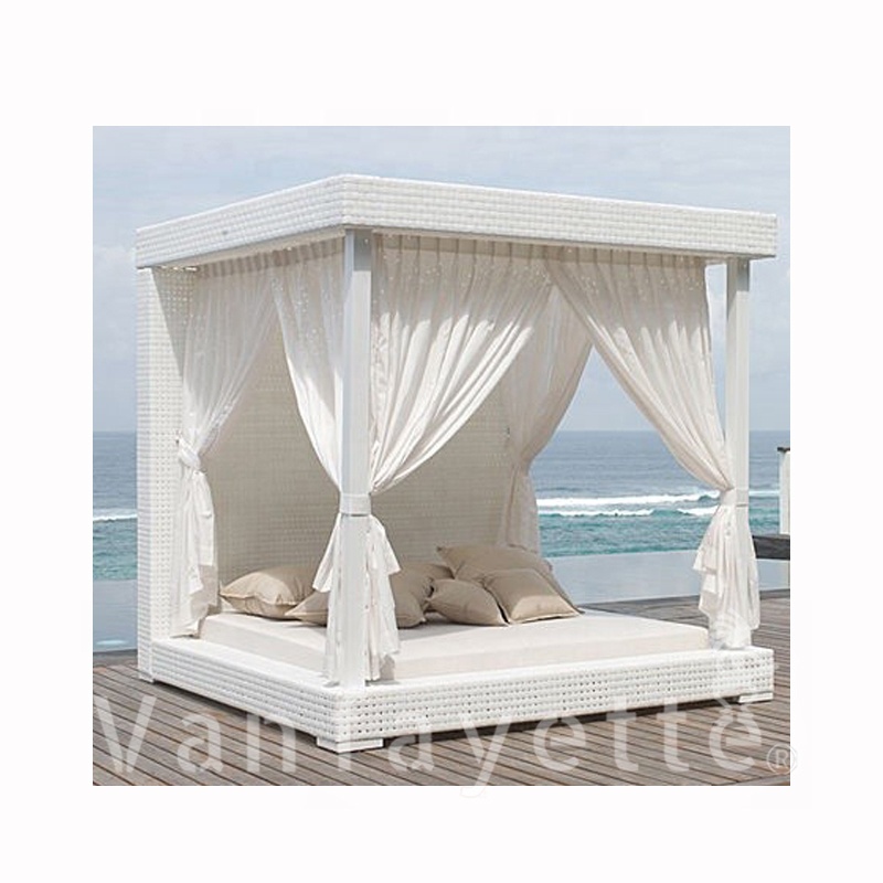 Sunbath Chair Swimming Pool Loungers Sun Bed Rattan Lounger Chair Rattan Canopy Beds