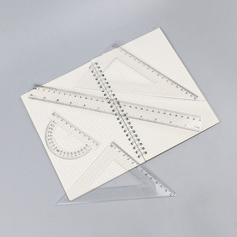 Multi-functional ruler set High school geometric triangle ruler elliptic parabola children's painting ruler function ruler.