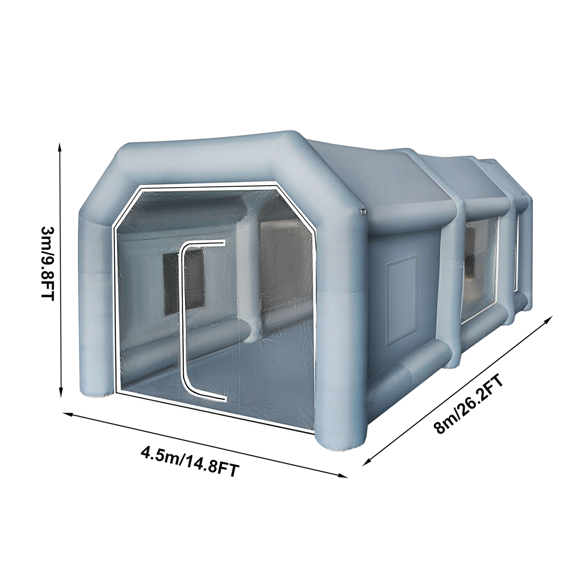 Amazon hot sale automobile inflatable giant car workstation tent baking spray tan booth paint spray booths for car