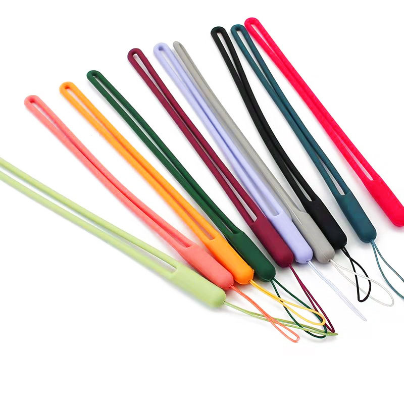 Customized multi-color luminous lanyard Multi-purpose silicone lanyard for mobile phone cases, cards, and remote controls