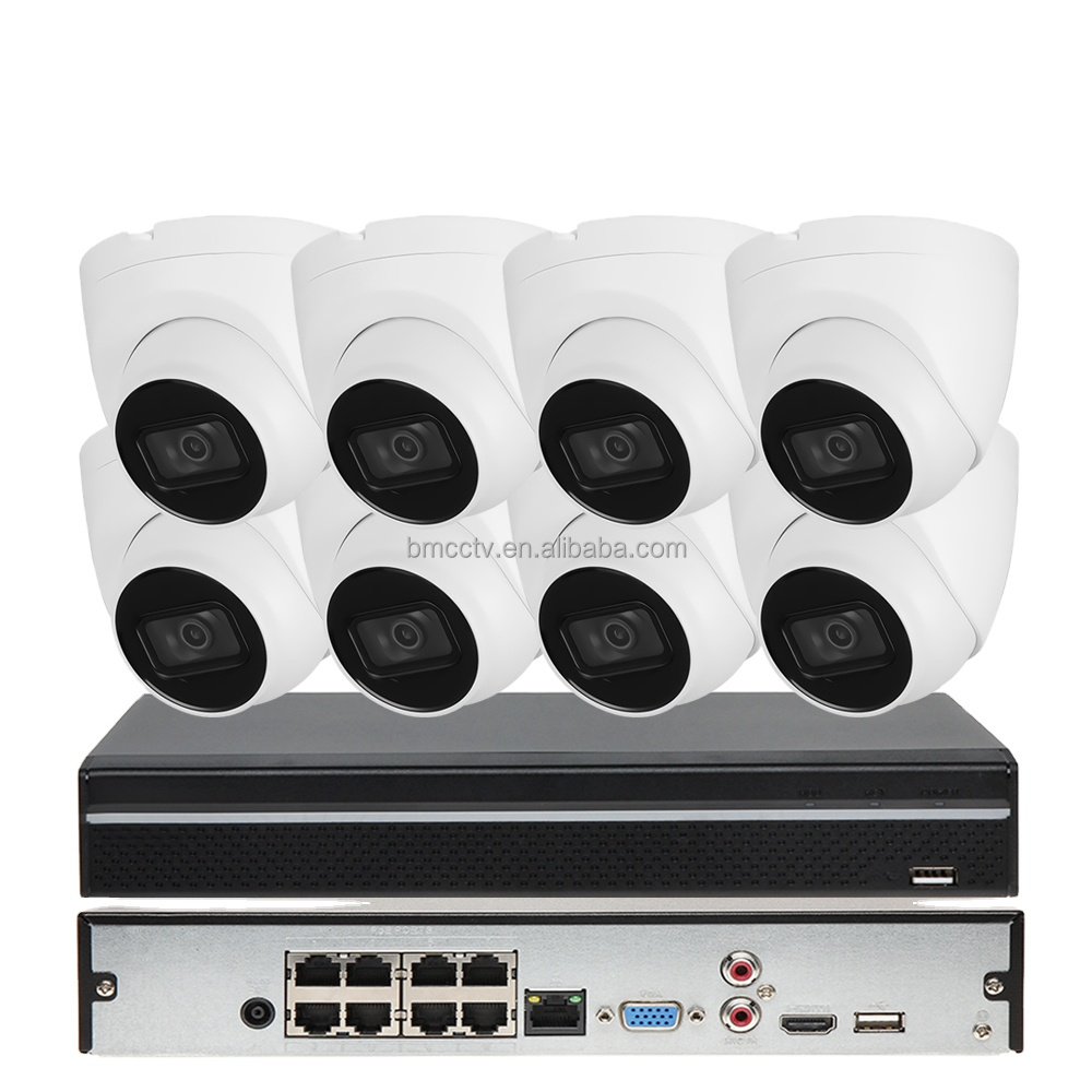 Hot Sale 4/8/16 Channel Dahua NVR kit, 2MP 4MP POE IP Camera Kit, Security Camera CCTV System
