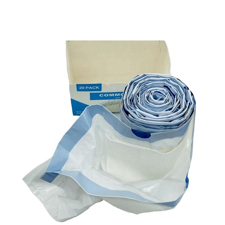 Premium Quality Disposable Commode Liners With Super Absorbent Pads SAP sheets