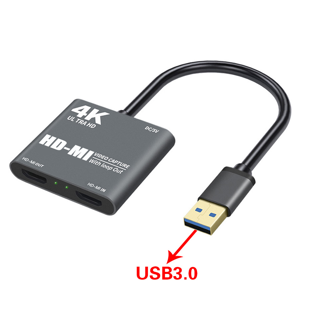 1080p 60fps петлей из вещания 4k совместим Usb3.0 Карта видеозахвата для конференц-связи игр в прямом эфире