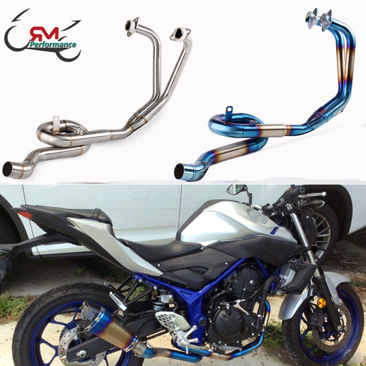 YZF-R3 YZF-R25 мотоцикл выхлопной трубы высокой эффективности R3 MT25 выхлопная система для YAMAHA MT-03 MT-25 изгиб трубы