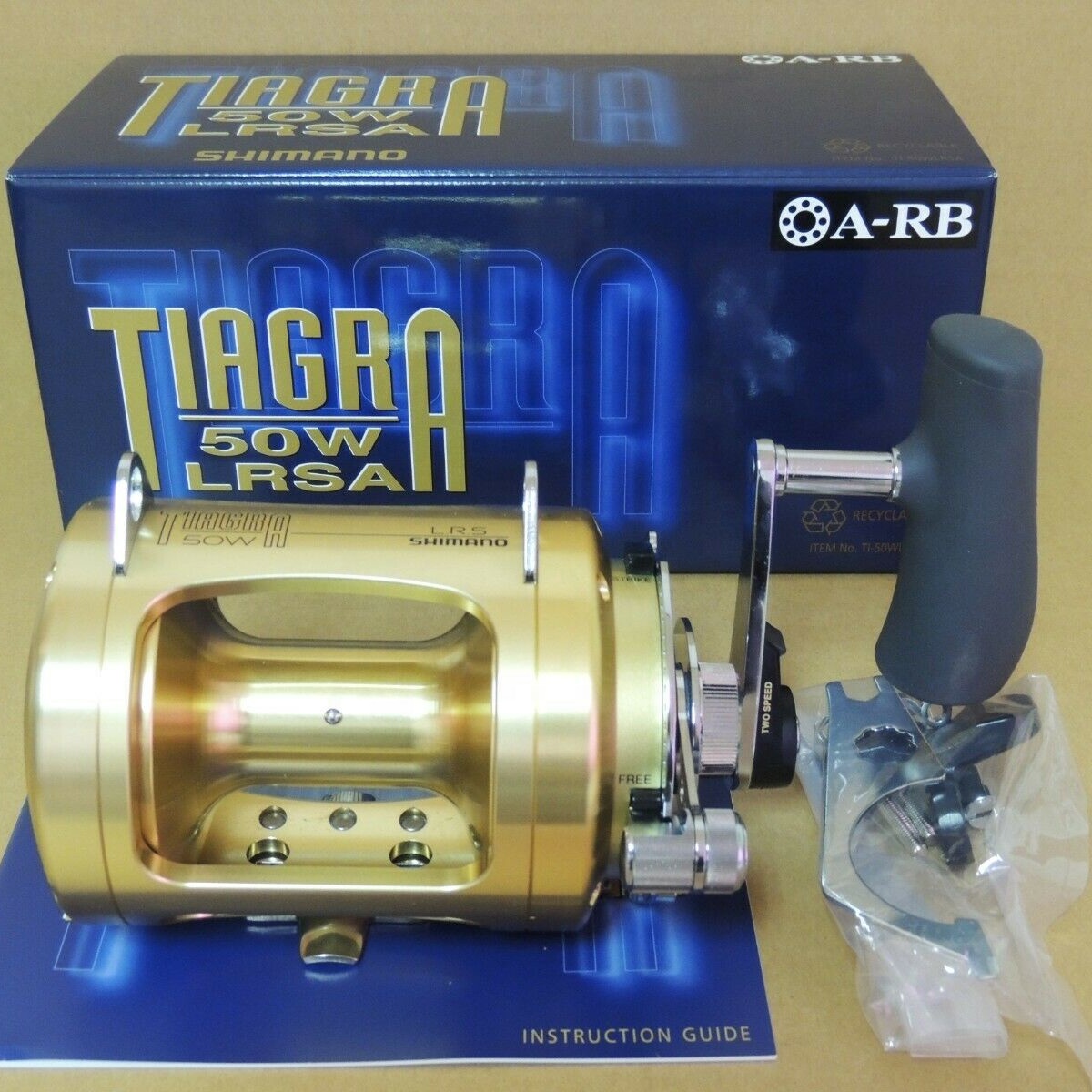 Новая Заводская оригинальная Tiagra 50 WLRSA большая игровая Рыболовная катушка Tiagra 50 WLRSA