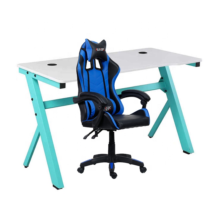 PC gaming table z shape leg modern gamer gaming table computer pc laptop table for gaming