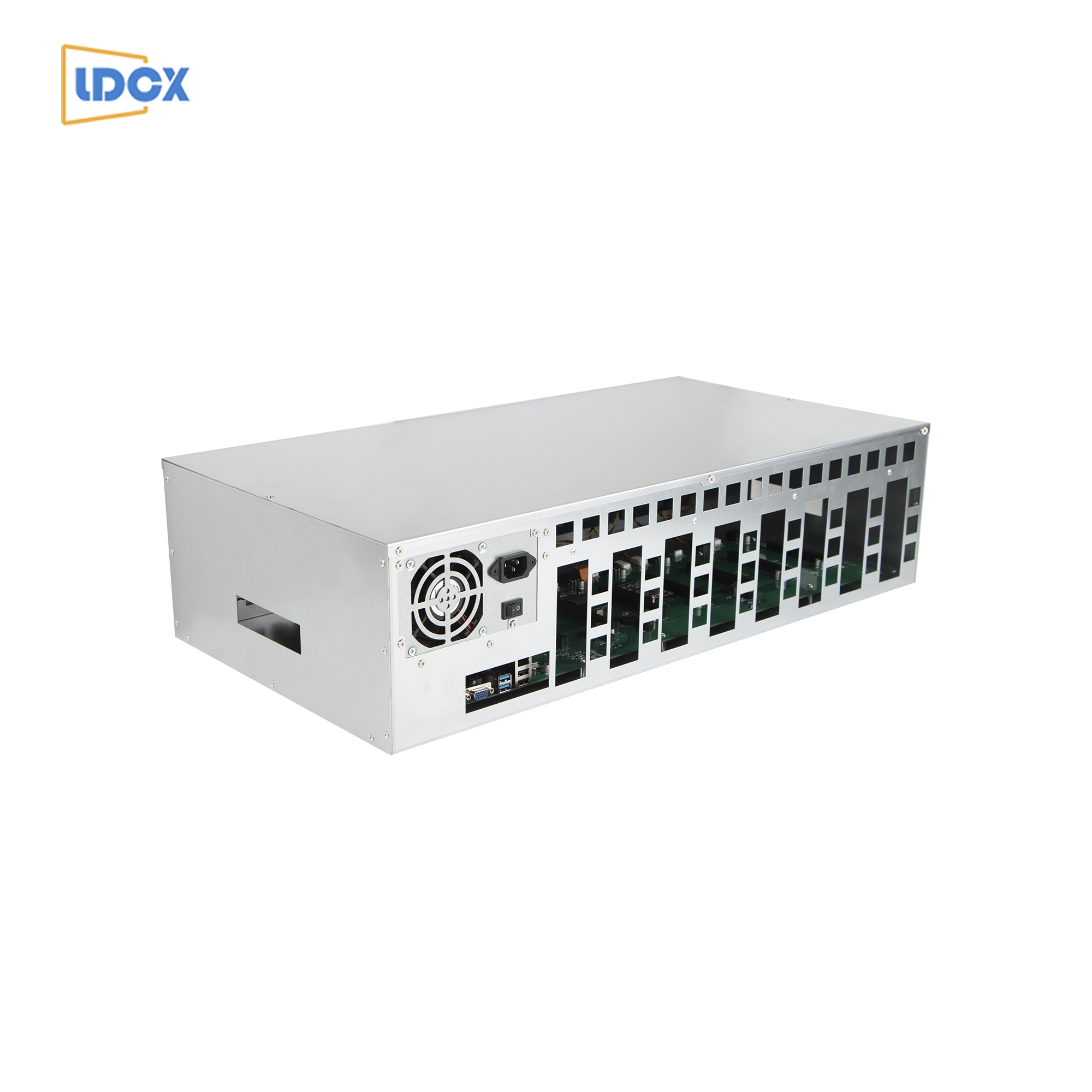 Новый ассортимент LDCX Ethereum с RX580 8G графическими картами, добывающая установка
