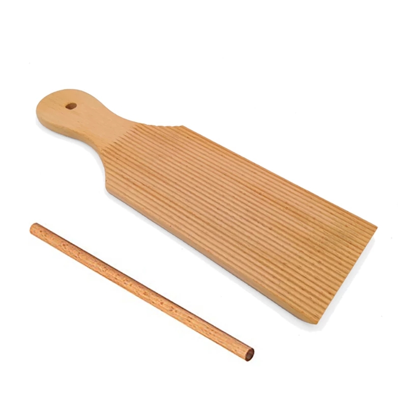 Macaroni Pasta Maker Set Pasta Macaroni Board Spaghetti Rolling Pin Molds Baby Food Supplement Moulds Manual Kitchen Tool