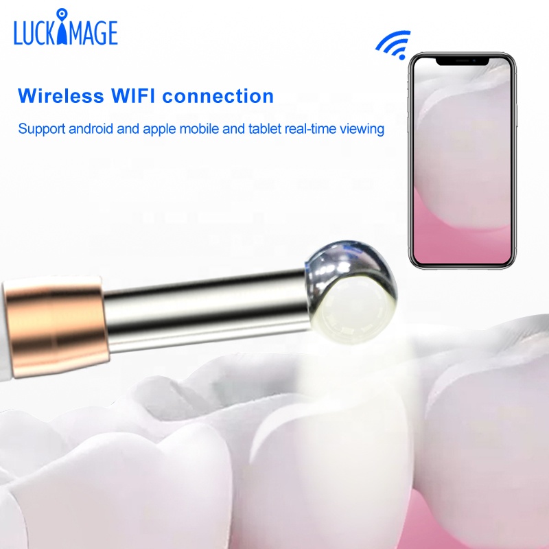 Luckimage 8 шт. светодиодный проектор HD 720P беспроводной Wi-Fi мини-стоматологическая интраоральная камера для зубов