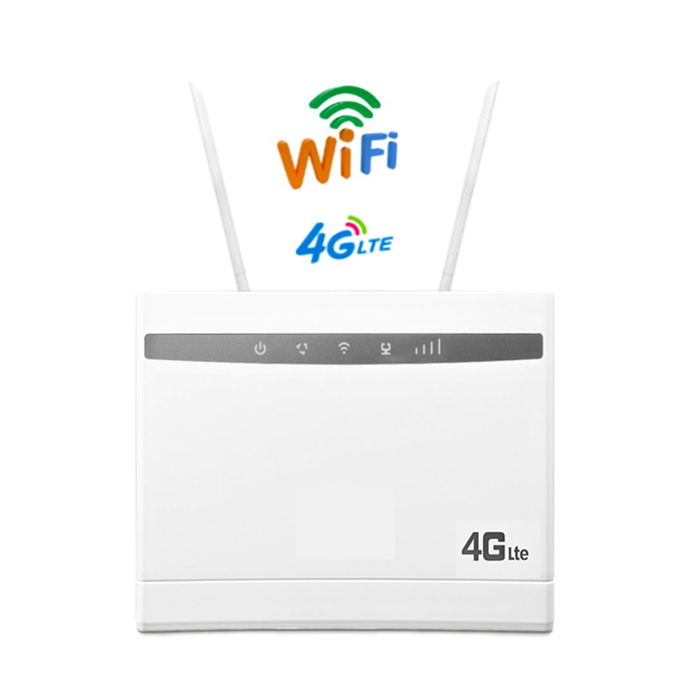 Недорогой роутер 4G LTE, 300 Мбит/с, беспроводной CPE 3G/4G LTE Мобильный Wi-Fi Hotspot со слотом для Sim-карты и 4 внешними антеннами, до 32 пользователей