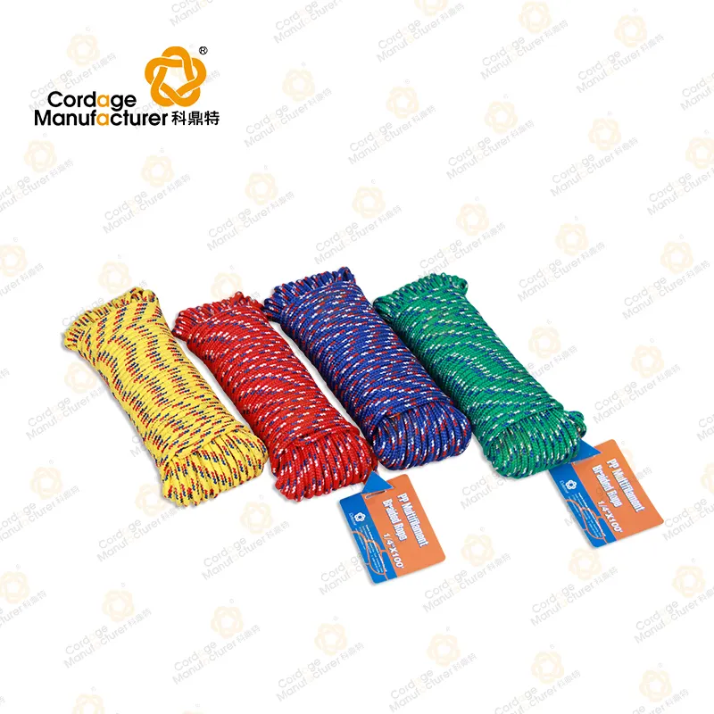 Mixed Colours Polypropylenediamond Braided Rope