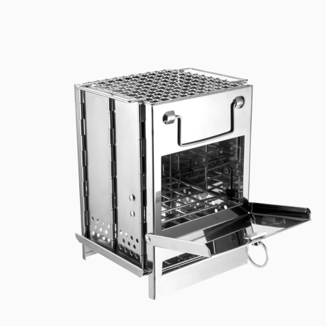 2021 stainless steel outdoor garden camping mini barbecue stove wood burning stove