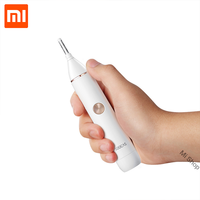 Оригинальный Xiaomi Mijia Soocas IPX5 Водонепроницаемый триммер для носа, волос, бровей, острых лезвий, беспроводной очиститель для носа для мужчин и женщин