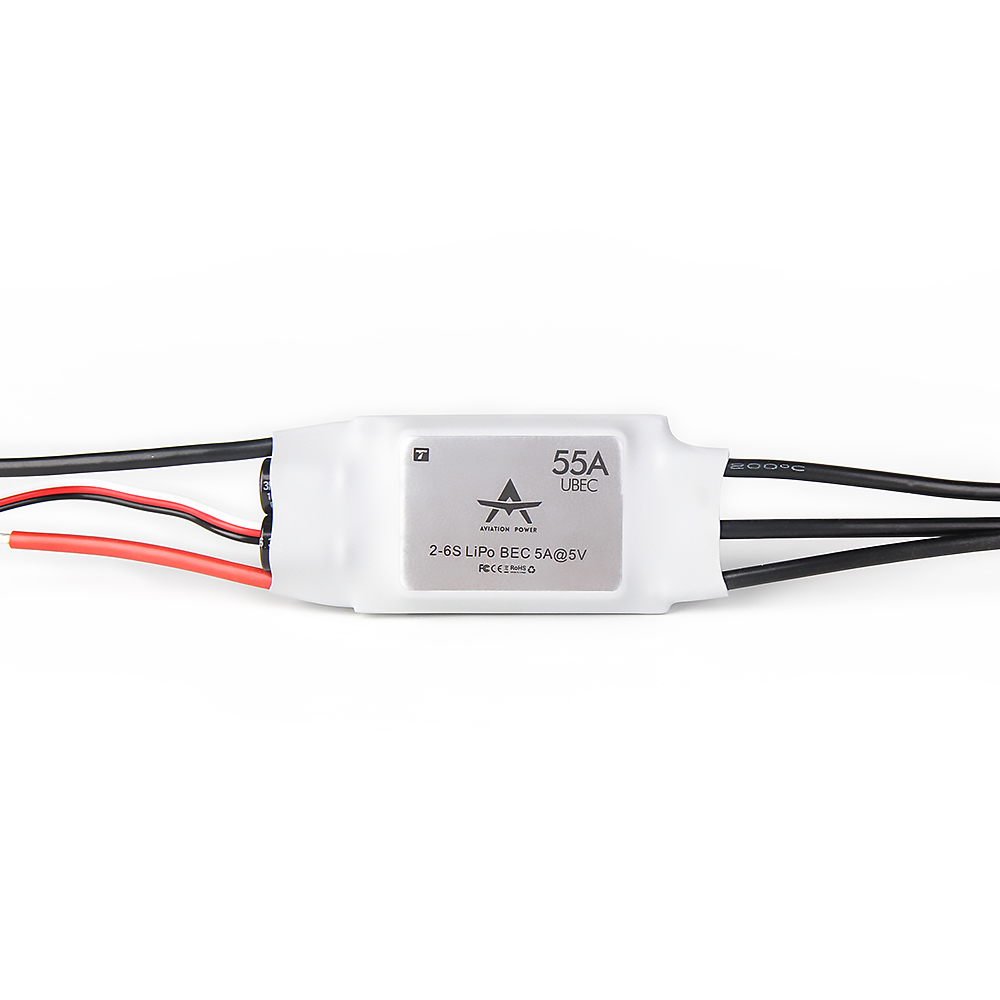 T-MOTOR ESC AT55A 2-6S RC brushless ESC для самолета с неподвижным крылом, новый скоростной контроллер с высокой производительностью