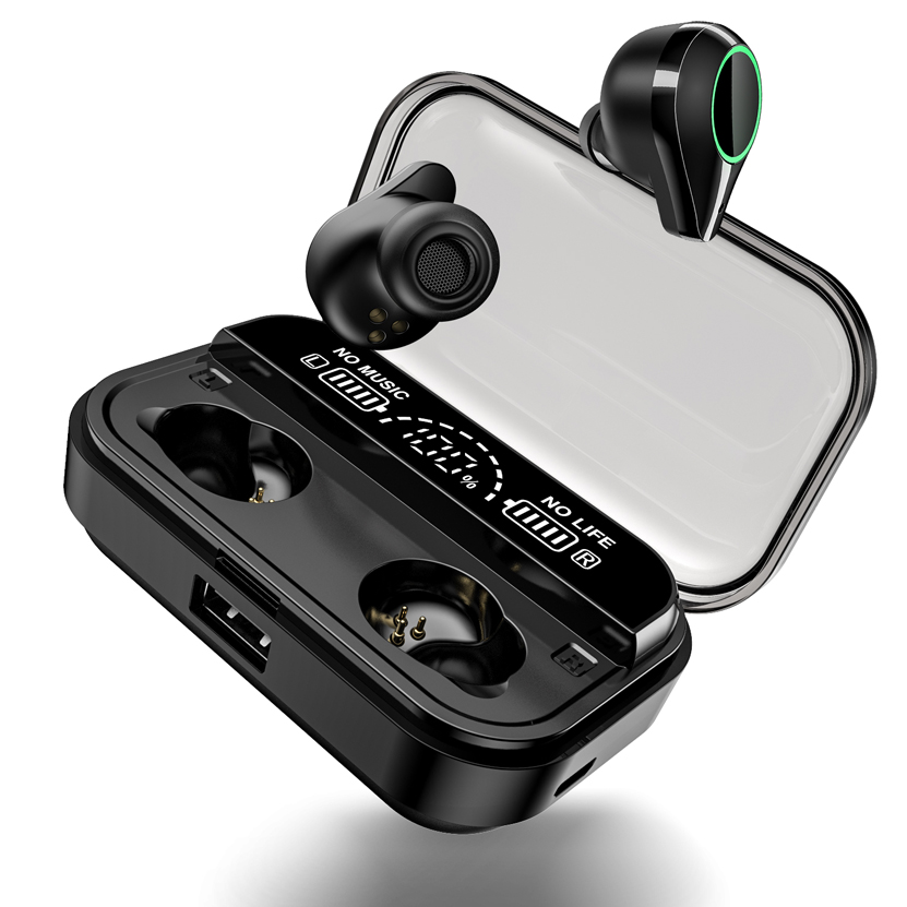 T10 наушники-вкладыши TWS Bluetooth 5,0 беспроводные наушники в ухо Мини Наушники Hi-Fi стерео спортивные наушники с микрофоном ушной крючок IPX7 Водонепроницаемая гарнитура Headfree