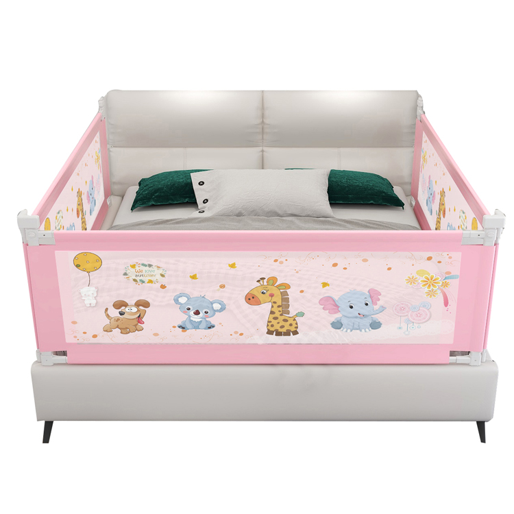 Foldable children bed fence baby playpen crib safety bed rail for baby bed rail barrier for sale