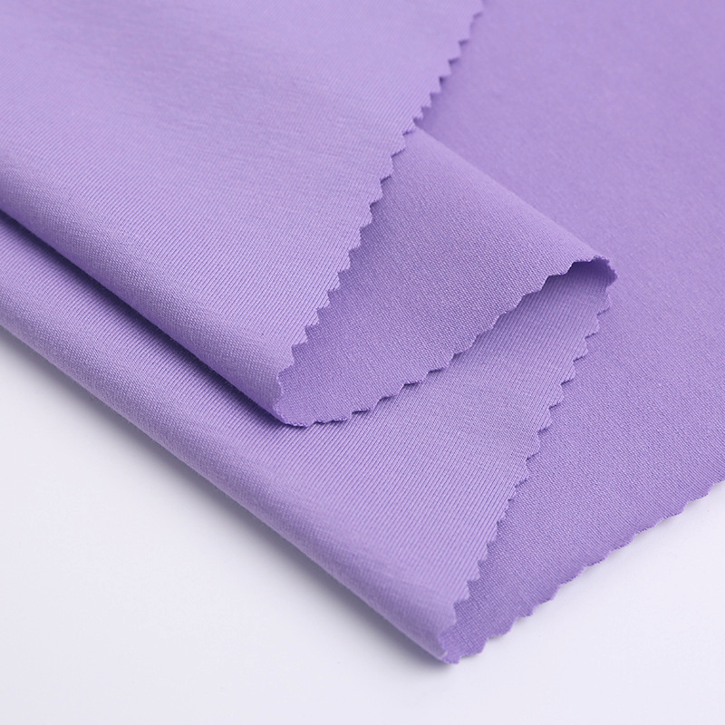 hot selling plain dyed color 95 cotton 5 spandex knitted 160 gsm t shirt cotton single jersey fabric