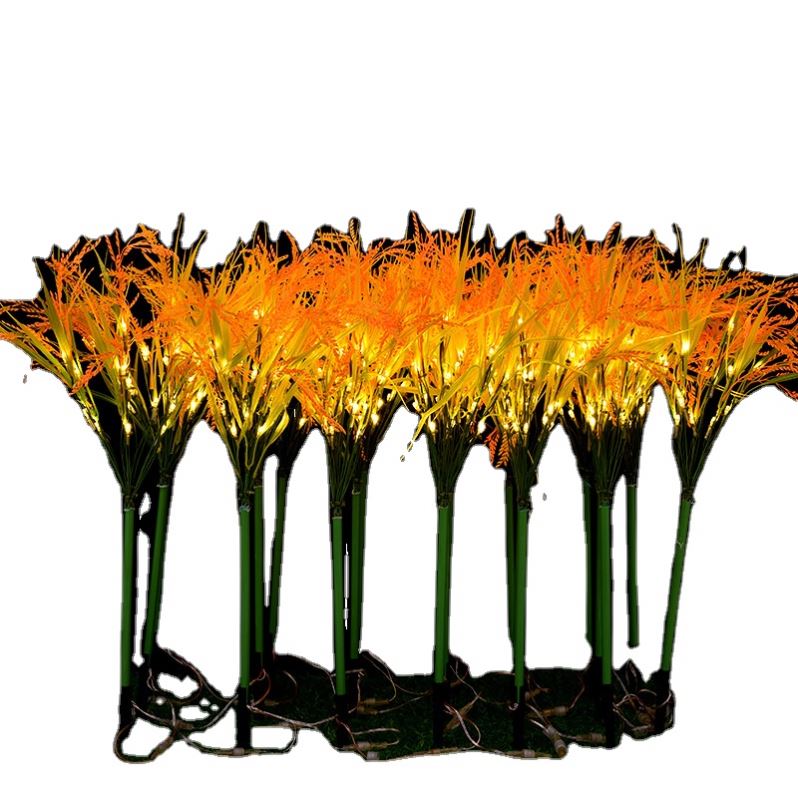 LED landscape lawn wheat ear luminescent outdoor courtyard park scenic spot lighting festival reed lamp