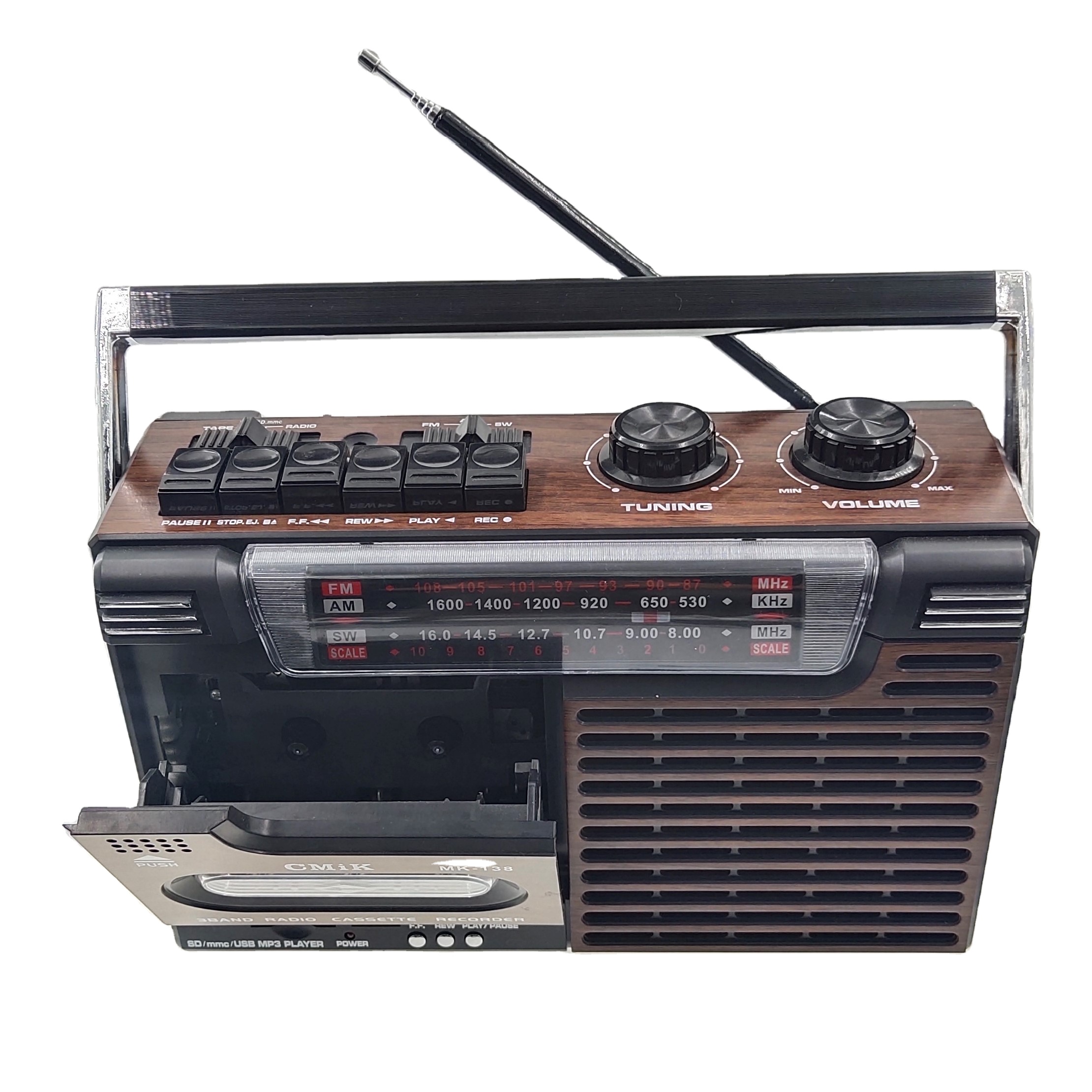 Cmik mk-138 oem Заводская поставка, радиоприемник retekess, многополосные и vhs ленты, дополнительная антенна, кассета, плеер