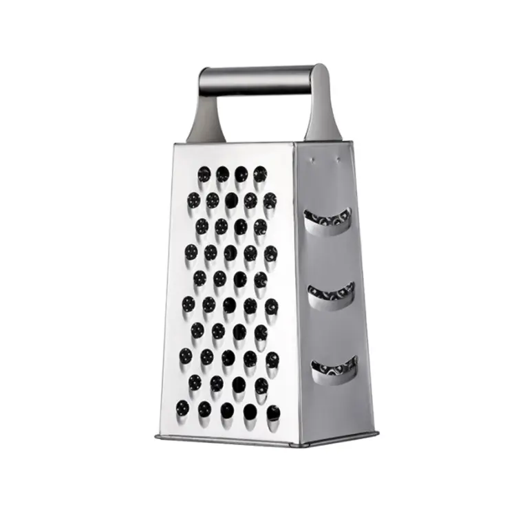Kitchen Stainless Steel Multifunction Manual Vegetable Cutter Slicer Vegetable Cheese 4 Sides Manual Box Grater