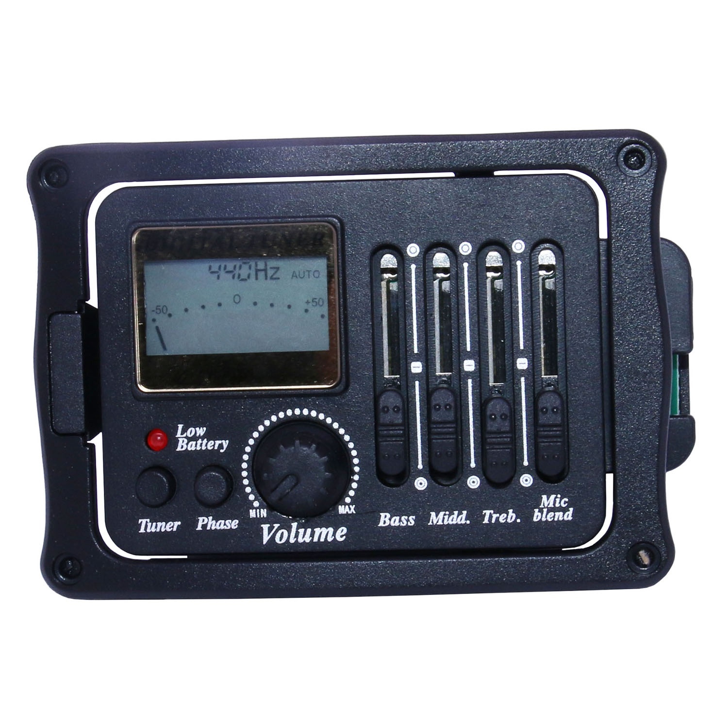 High Quality B12 Acoustic Guitar Pickup Customizable 4 Band EQ Equalizer Piezo Preamp LCD Tuner Stringed Instruments Accessory