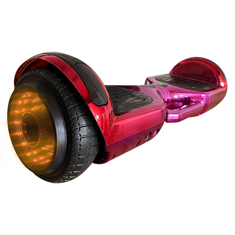 OEM Tunnel LED light 250W 36V 2.4AH battery double motor self-balancing electric scooters 6.5 inch hover hoverboards for sale