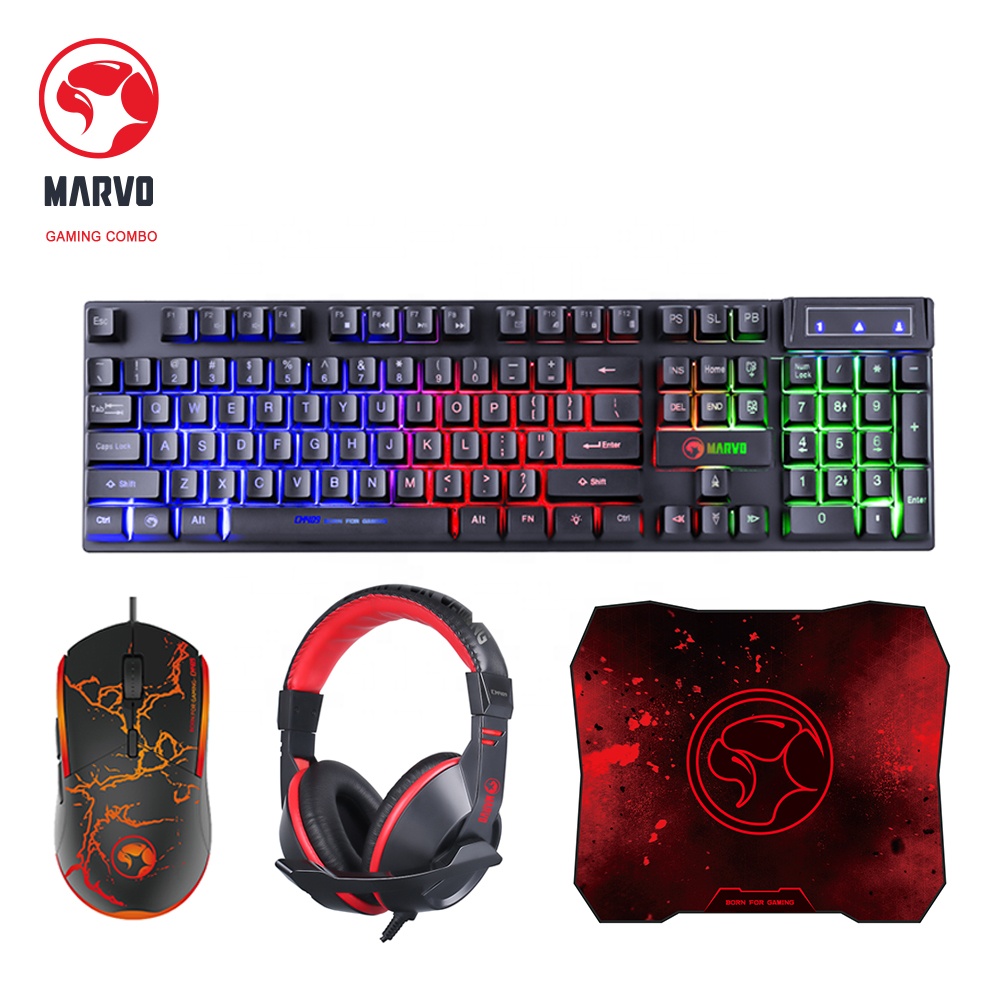 Marvo combo de игра клавиатура мышь комбо проводной игровой набор teclado gamer