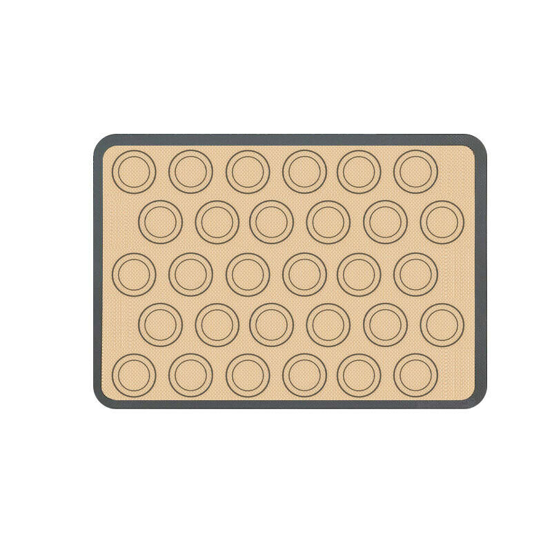Factory direct supply kitchen pastry mat non-stick macaron silicone baking mat set