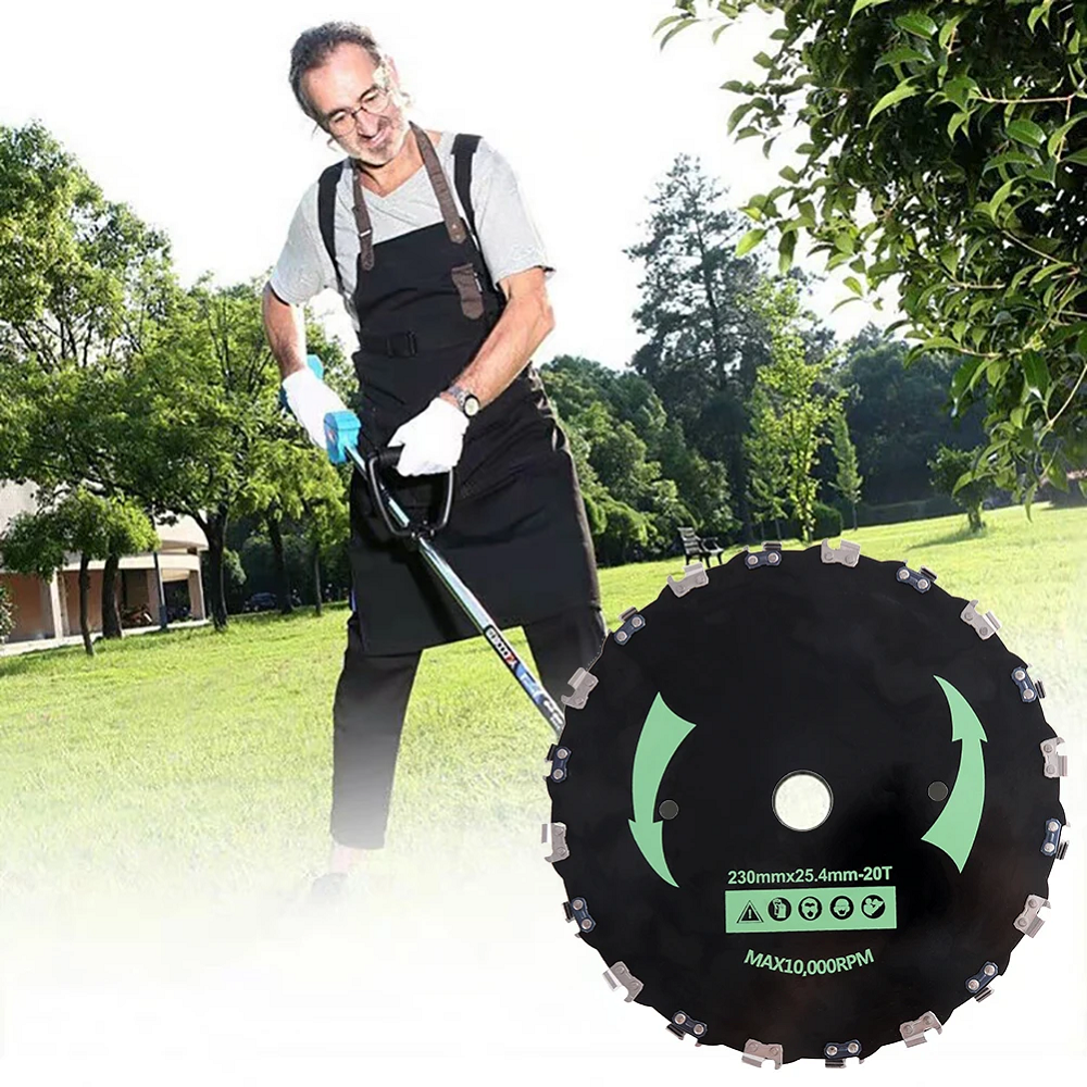 Brush Grass Cutter Spare Parts 14 20 Teeth Mower Saw Blades Grass Cutter Metal Cutting Blades with Chain