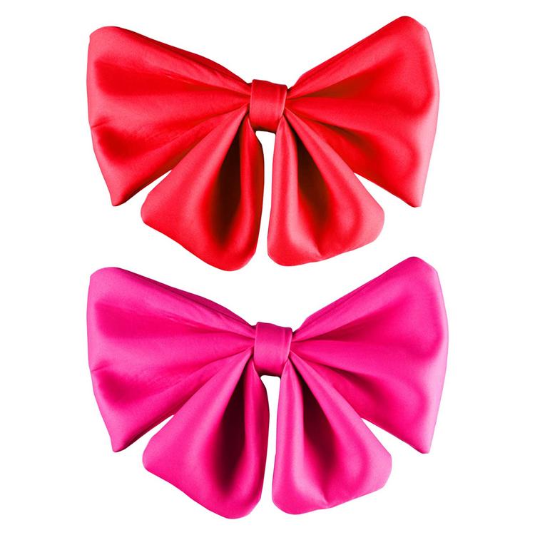 Motorcycle Bow Decoration Durable Convenient Ribbon Ornament Fits on almost any helmet with smooth surface