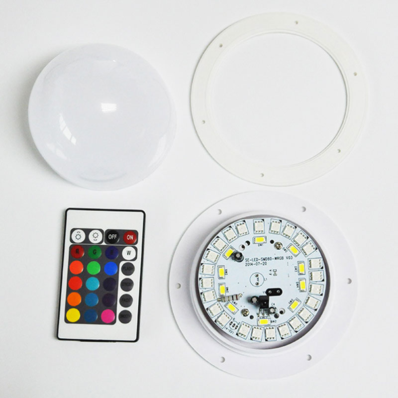 Battery Powered 16 Colors LED Dome Mood Light Base Under Table Lighting For Weddings