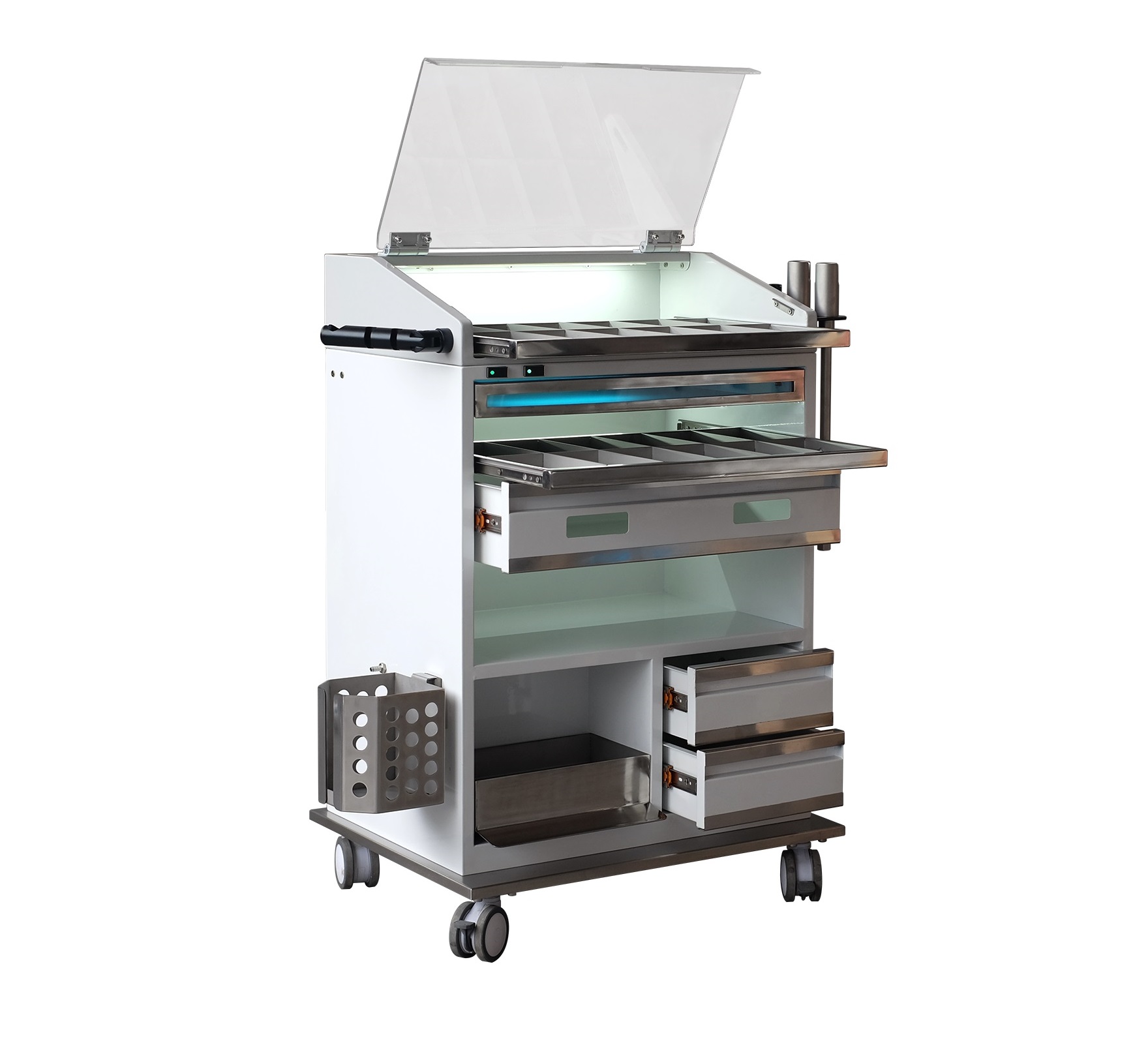 Jieying C21 mobile suction unit ENT cabinet with drawer for dental clinical