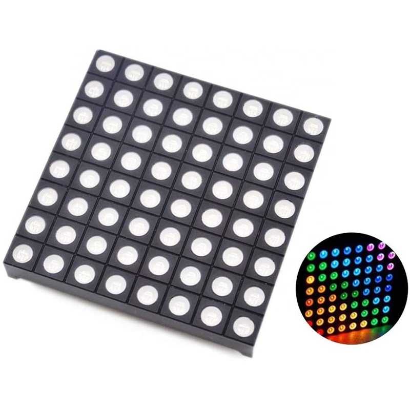 60x60 мм общий анод 8x8 RGB матричный светодиодный дисплей