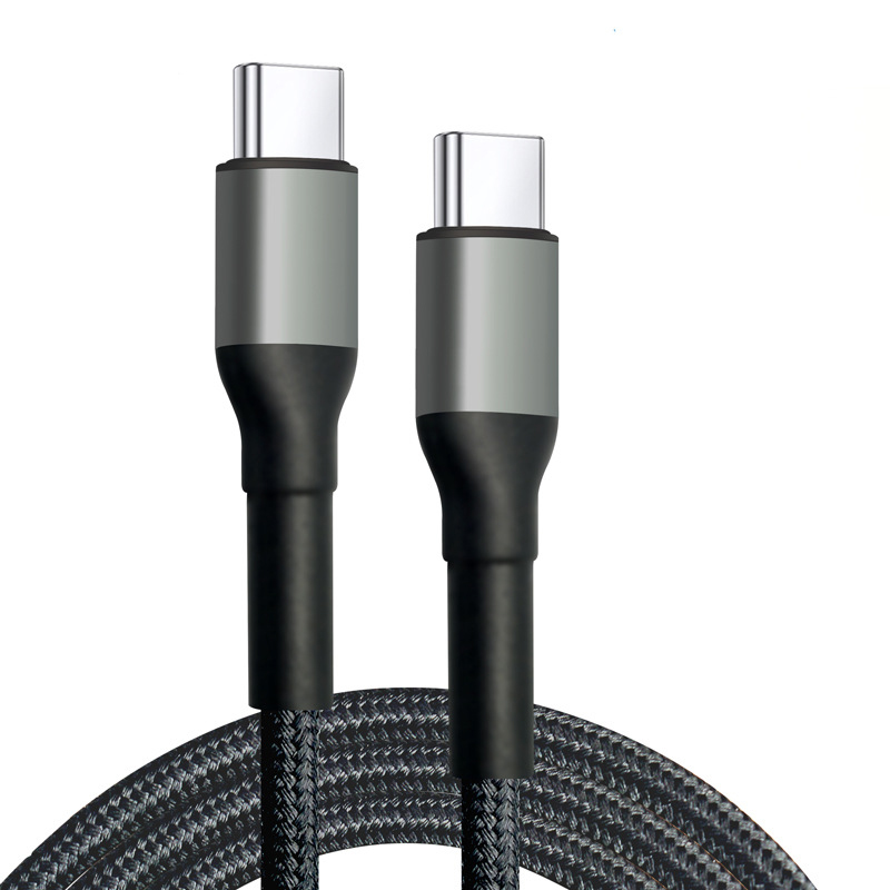Кабель USB c, цинковый сплав, оболочка 60 Вт, Тип C-Тип C USB, кабель для быстрой зарядки