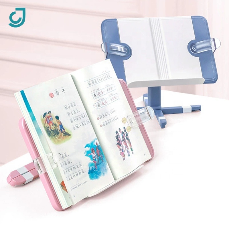 2025 New Eco-friendly Material Tablet Book Holder Books Stand With Clips for Kids and Student